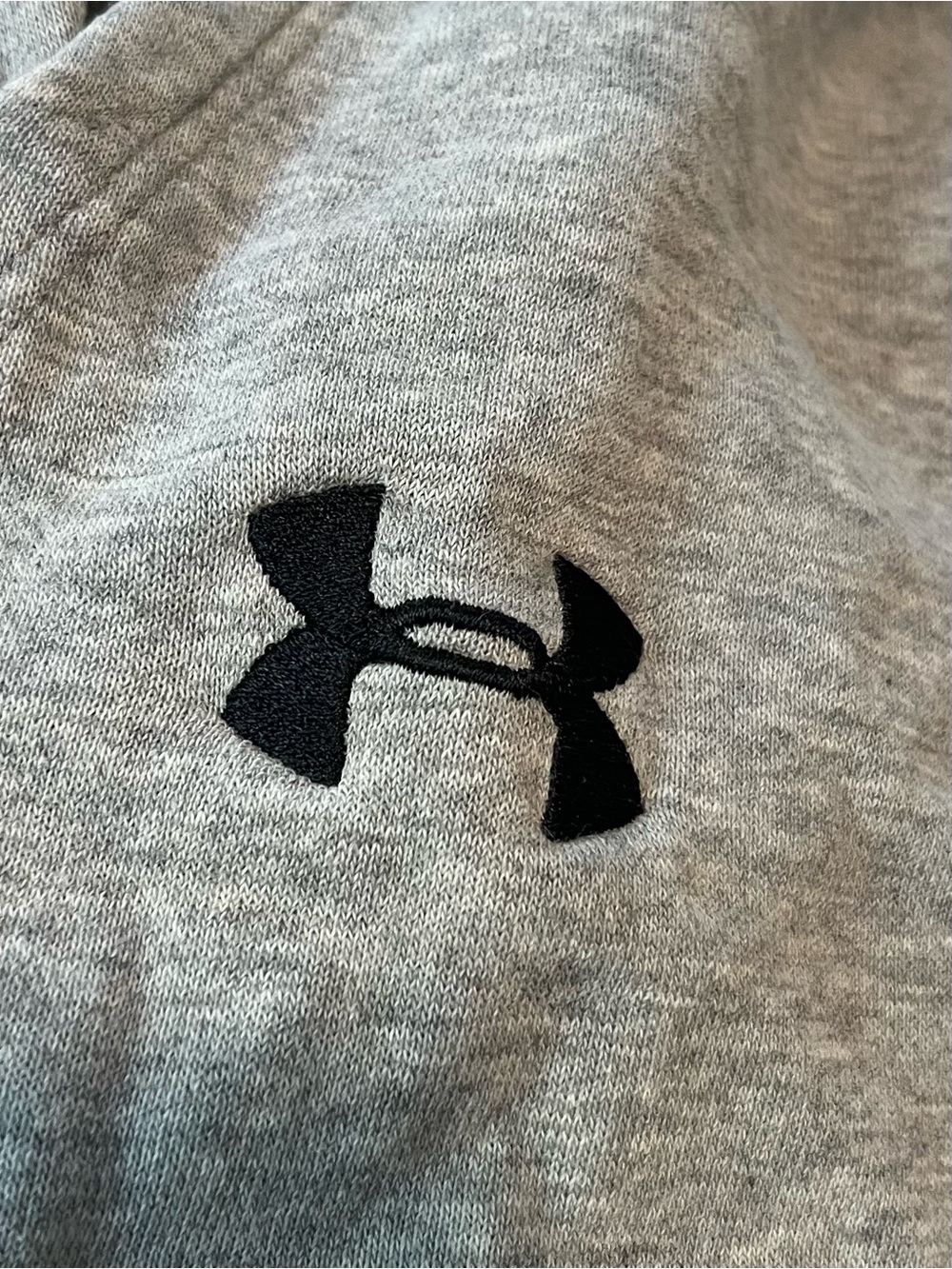 Under Armour Grey Jogger Sweatpants with Embroidered Crest - Picture 4 of 5